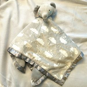PARENT’S CHOICE LARGE GRAY ELEPHANT BABY LOVEY CLOUDS SECURITY BLANKET